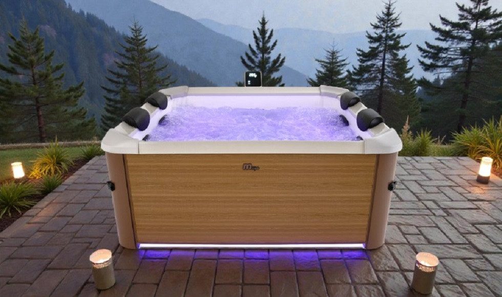 mSpa Whirlpool Oslo AMBER XL - Ø 160 x 65 cm - ganzjährig Outdoor Pool - 6Pers.