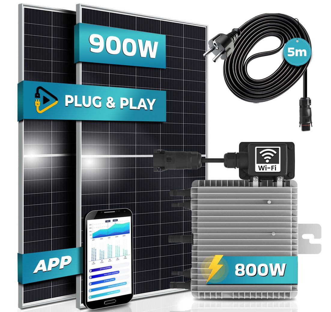 (mit 800W Deye Micro Wechselrichter mit WIFI