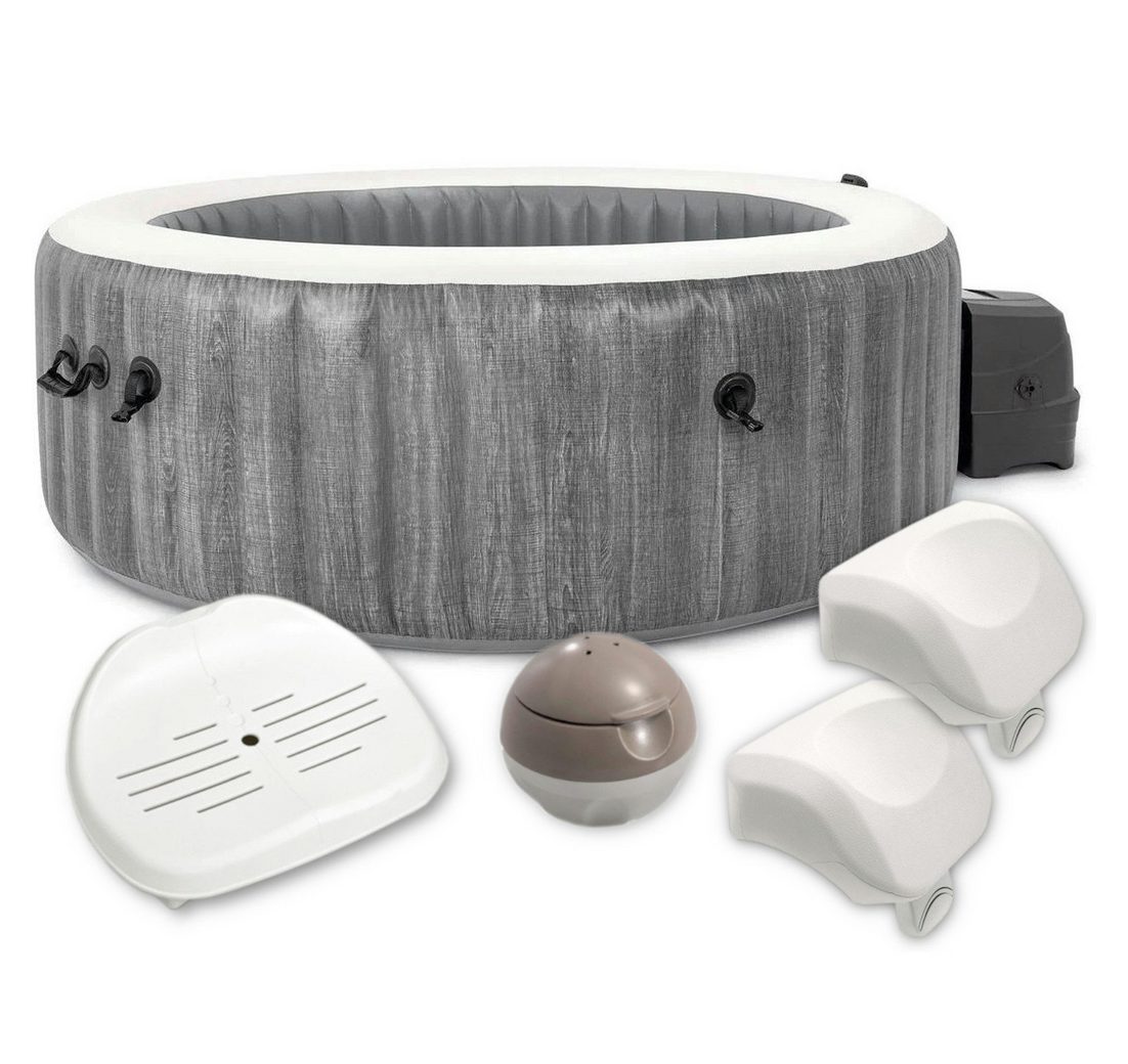 Intex Whirlpool 28440 - Whirlpool - PureSPA Bubble »Greywood Deluxe« (196cm)
