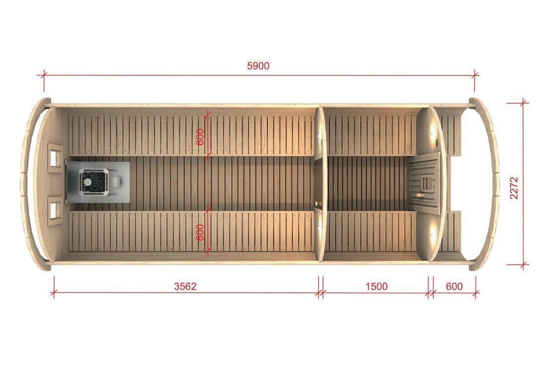 BxTxH: 1.97 x 5.90 x 2.38 cm