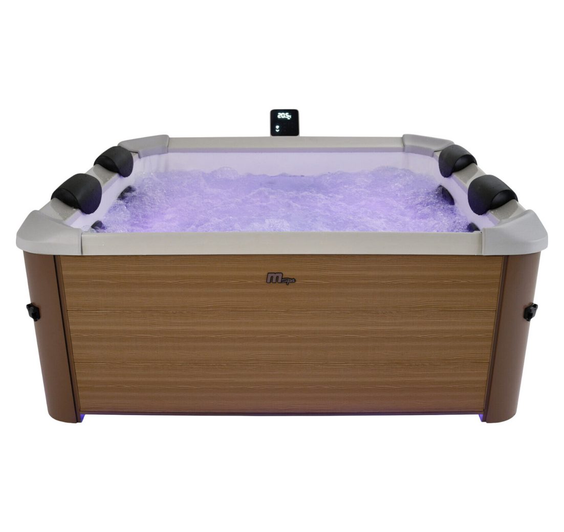 DEKO VERTRIEB BAYERN Whirlpool Premium MSPA Oslo Amber LED Whirlpool Outdoor Pool 160x160 UVC+OZON +