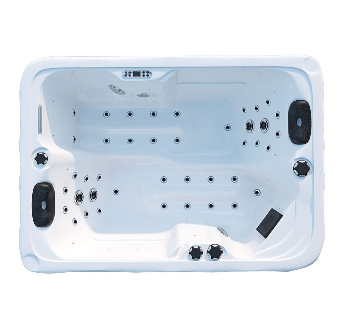 TroniTechnik Whirlpool Outdoor Whirlpool LEVANZO weiß