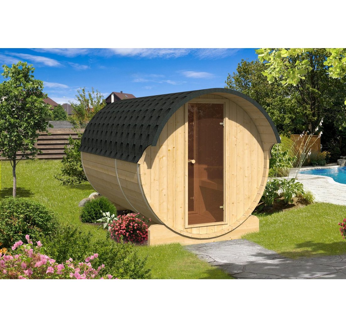 Finn Art Blockhaus Fasssauna Kari 1