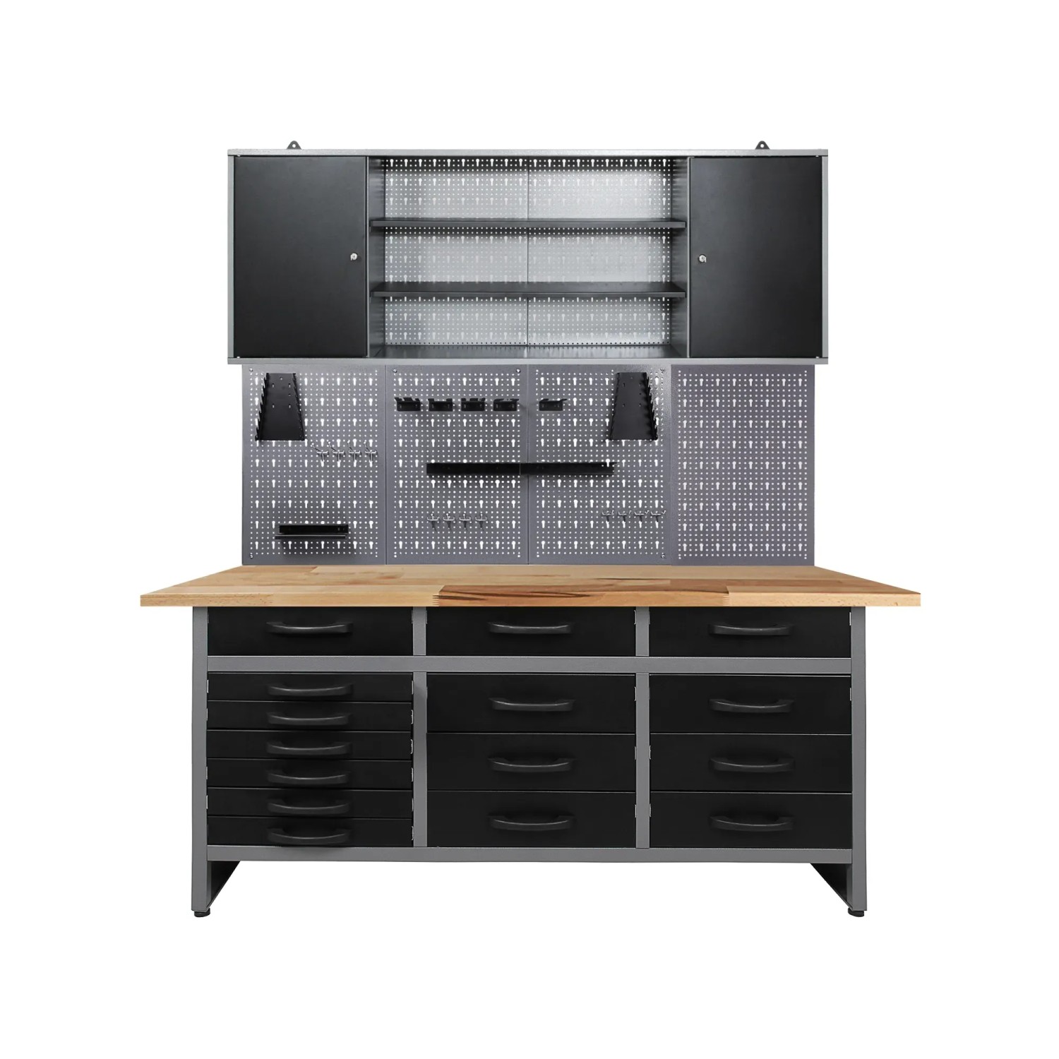 Ondis24 Werkstatt Set Konny 160 cm 1 Schrank Werkstatteinrichtung Werkbank