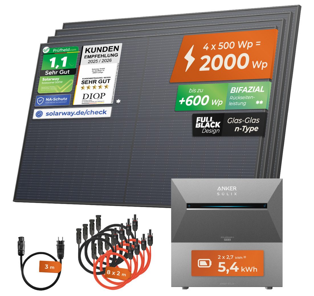 4kWh Speicher komplett Steckdose - 5