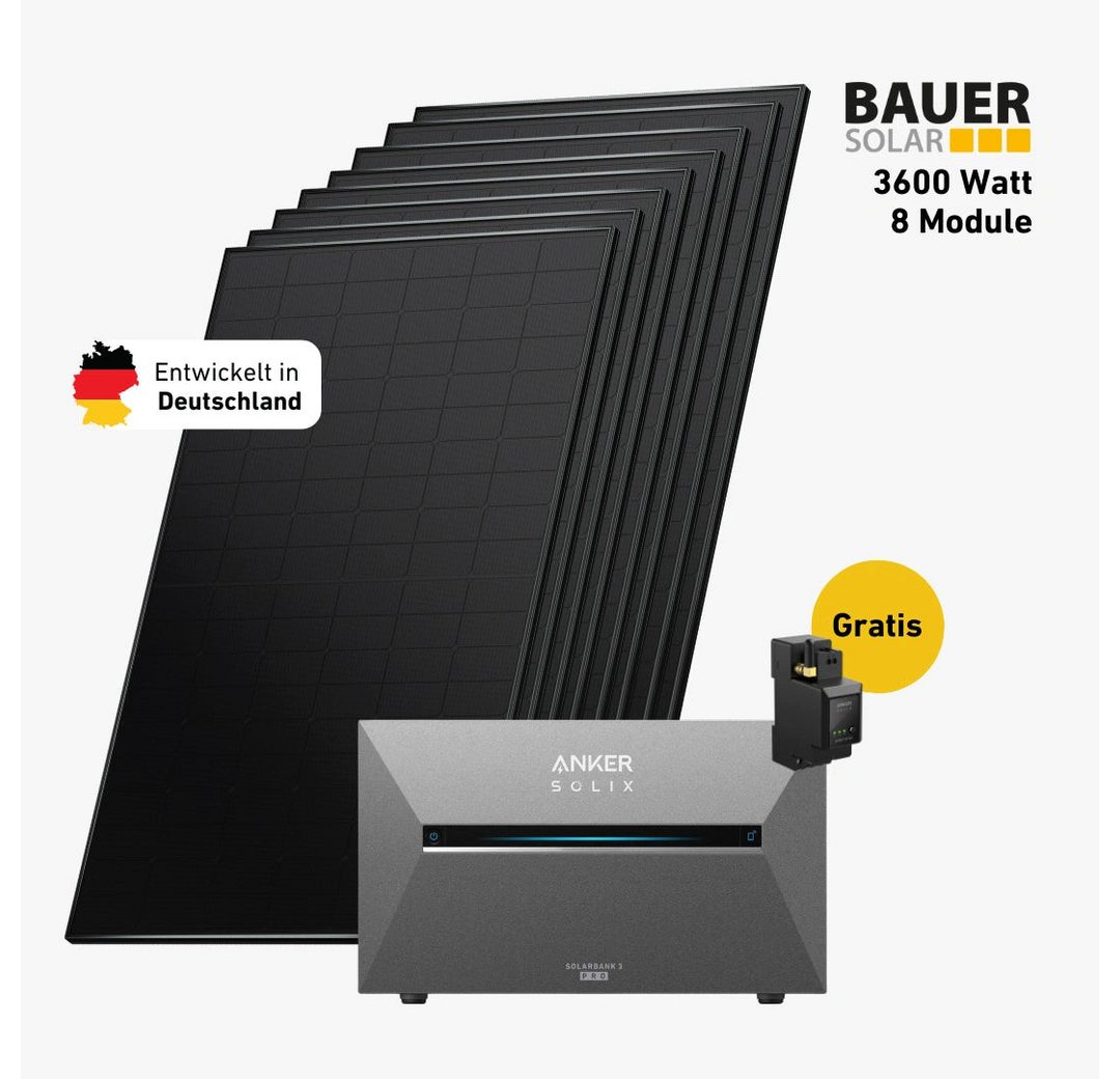 Balkonstrom Balkonkraftwerk 3600W mit Speicher