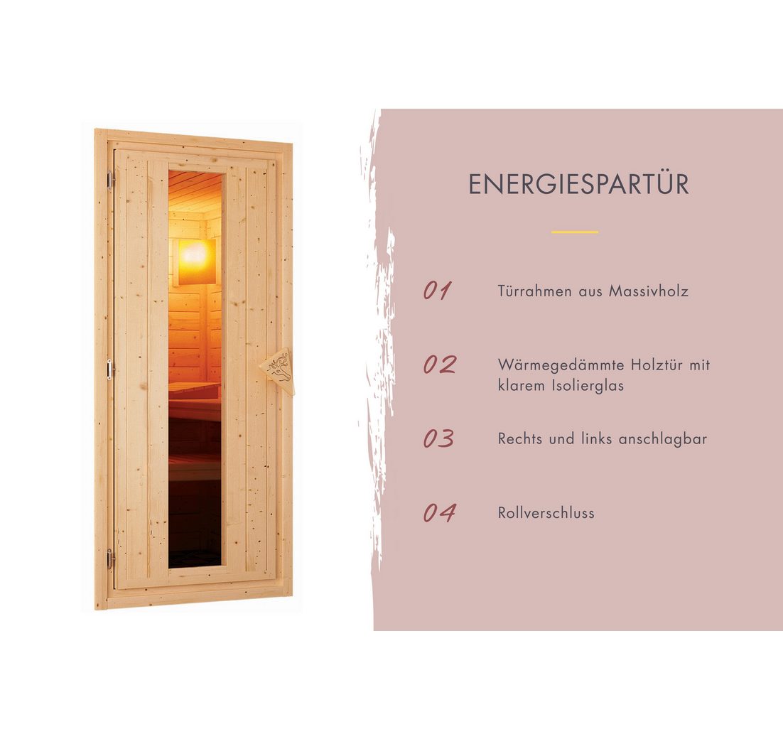 Saunaofen mit eingebauter Steuerung 9 kW