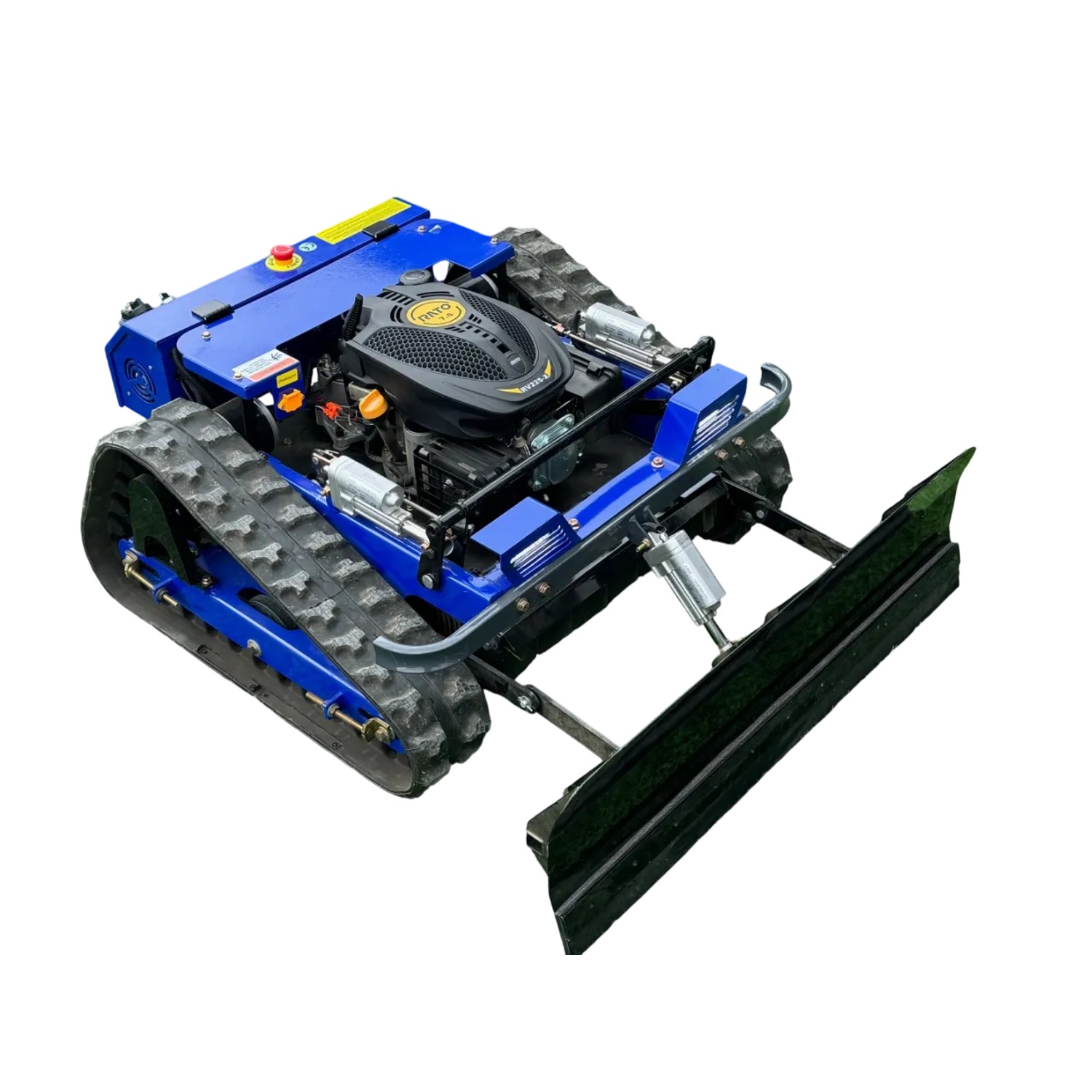 CARTIWELL Ferngesteuerter Motor-Rasenmäher CW-500 Böschungsmäher mit Schneepflug