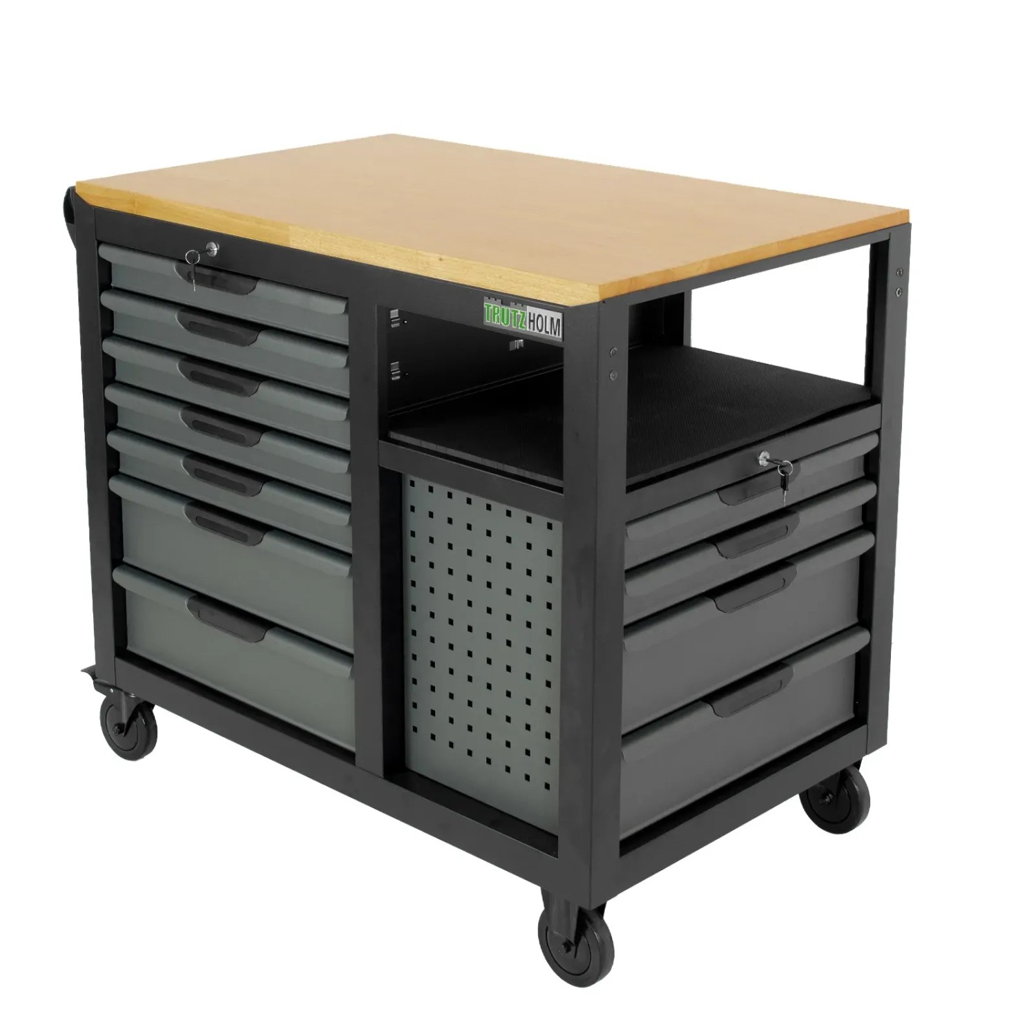 TRUTZHOLM Werkstattwagen Jumbo XXL Unbestückt 11 Schubladen Stahl Anthrazit