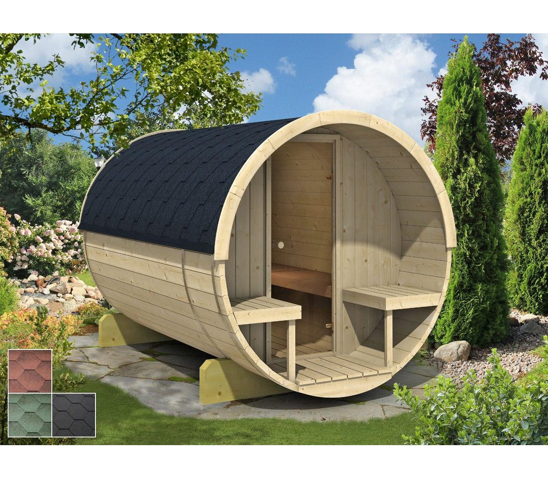 Finn Art Blockhaus Fasssauna Mika 1