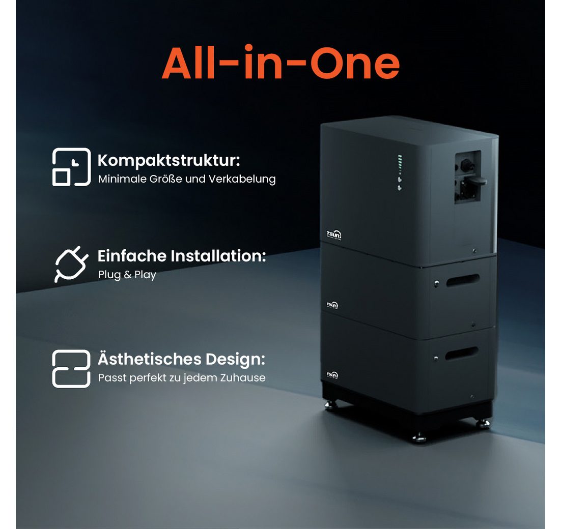 2048 Wh All-in-One Speicher mit Zusatzakku