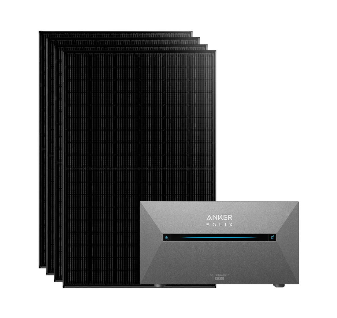 Anker Balkonkraftwerk Solix 1820W Photovoltaikanlage Komplettset mit Solarbank E1600 2 Pro