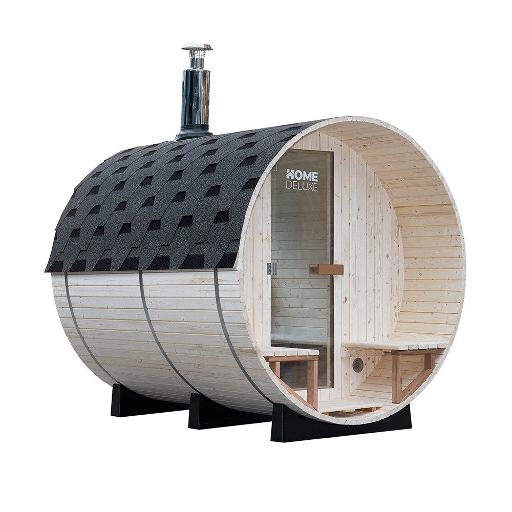 HOME DELUXE Fasssauna mit Holzofen - 4-6 Personen