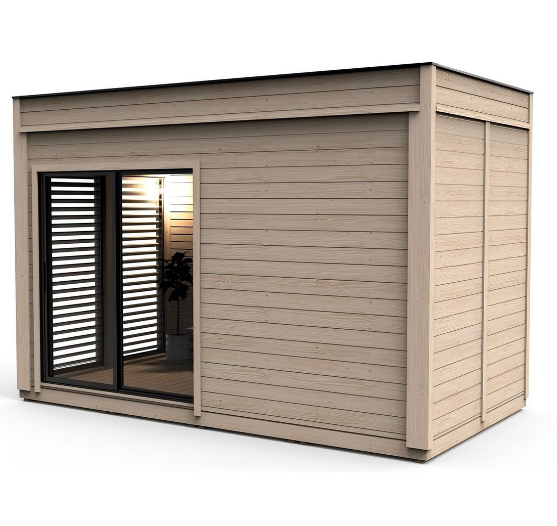 JVmoebel Saunahaus Woodpro Trockensauna aus Holz für den Garten