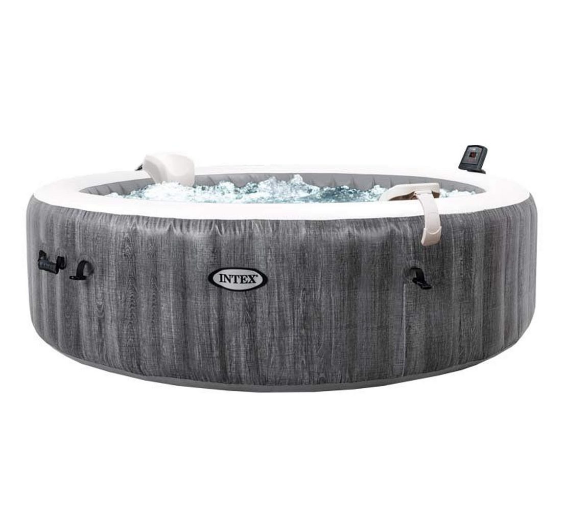 Intex Whirlpool Intex Pure SPA Bubble GreyWood Deluxe