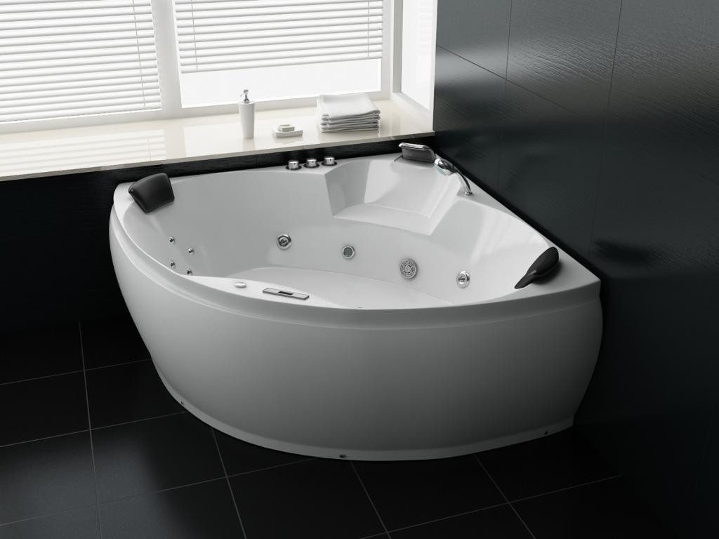 PureHaven Whirlpool 150x150 cm elegantes Design Heizung Lichttherapie Soundsystem