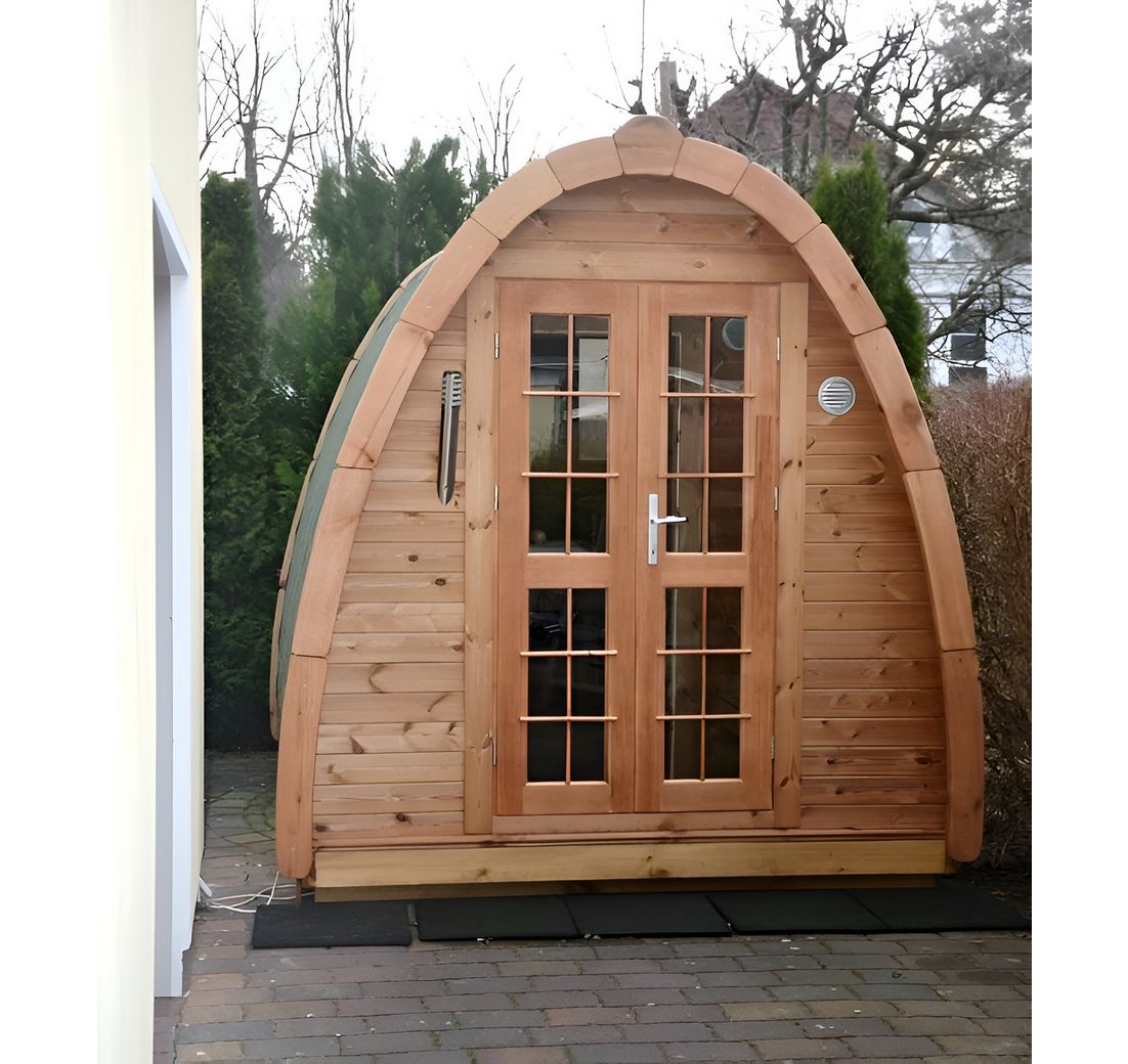 JVmoebel Saunahaus Woodpro Holzsauna für den Garten