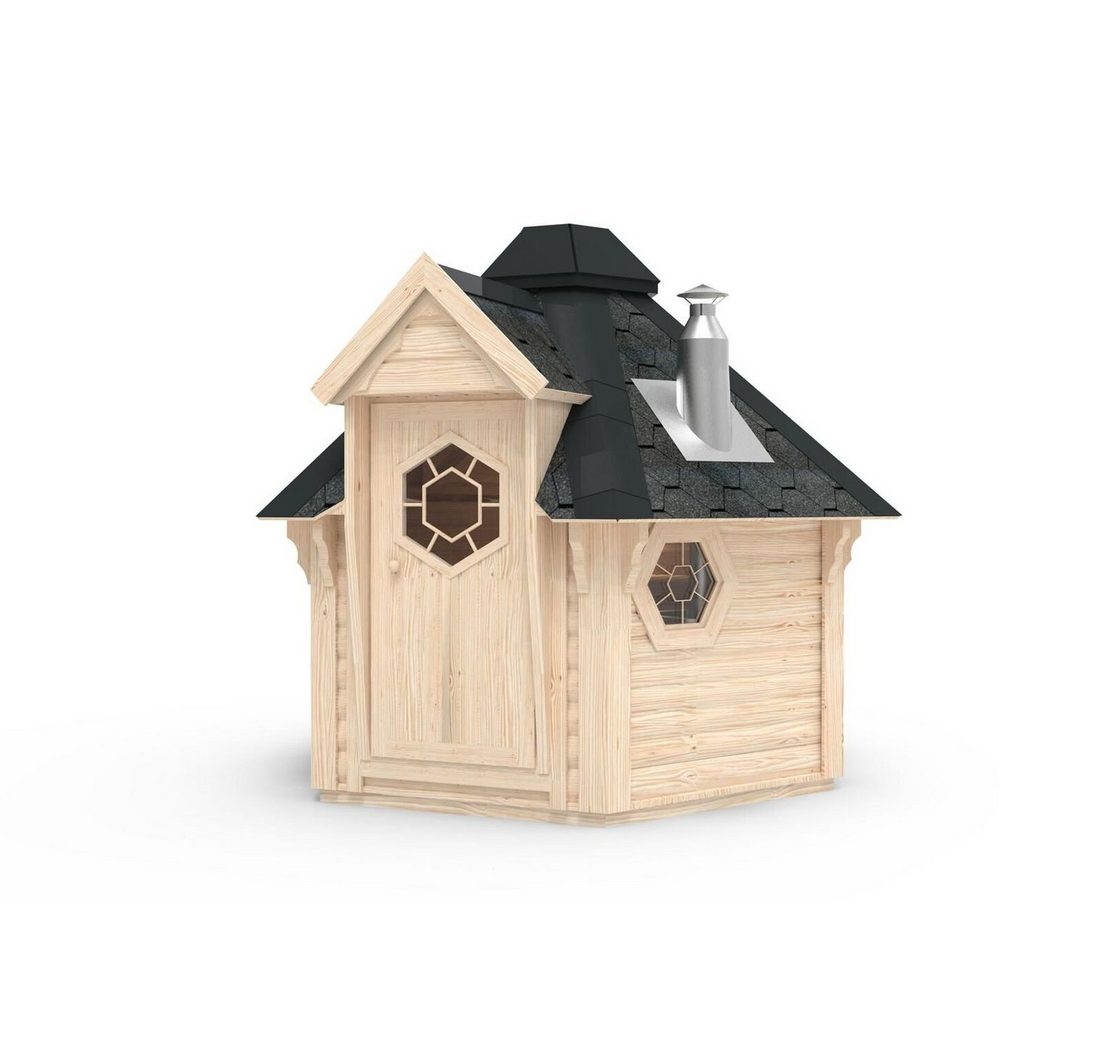 JVmoebel Fasssauna Holzsauna mit modernem Design und langlebiger Verarbeitung