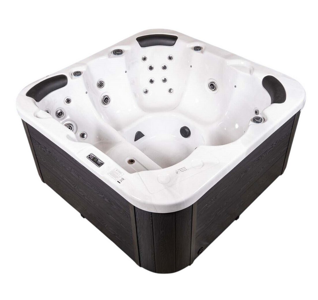 DEKO VERTRIEB BAYERN Whirlpool XXL Luxus SPA LED Whirlpool SET 200x200 Outdoor+Indoor Pool Ozon 2025