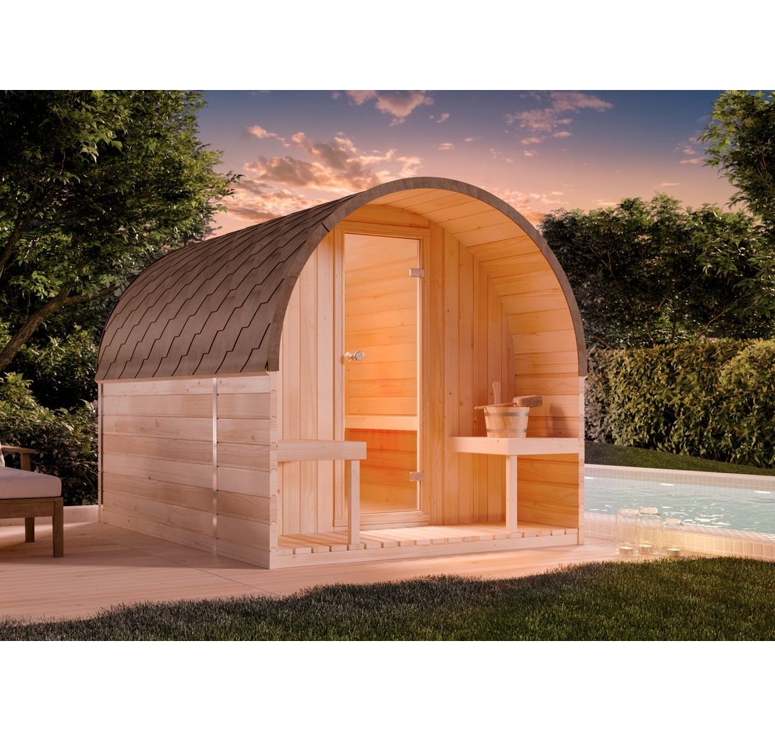 FinnTherm Fasssauna ScandiPod Premium