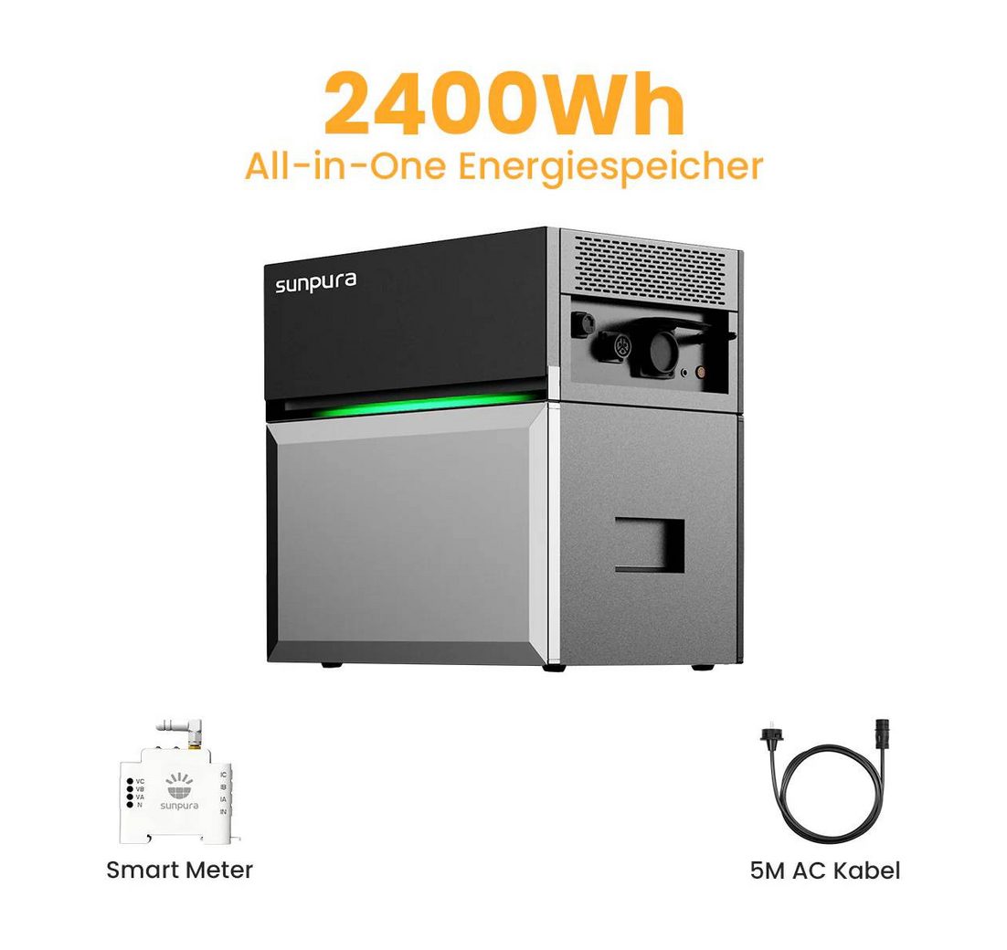 Sunpura Balkonkraftwerk Sunpura All-in-One Speichersystem S2400 2