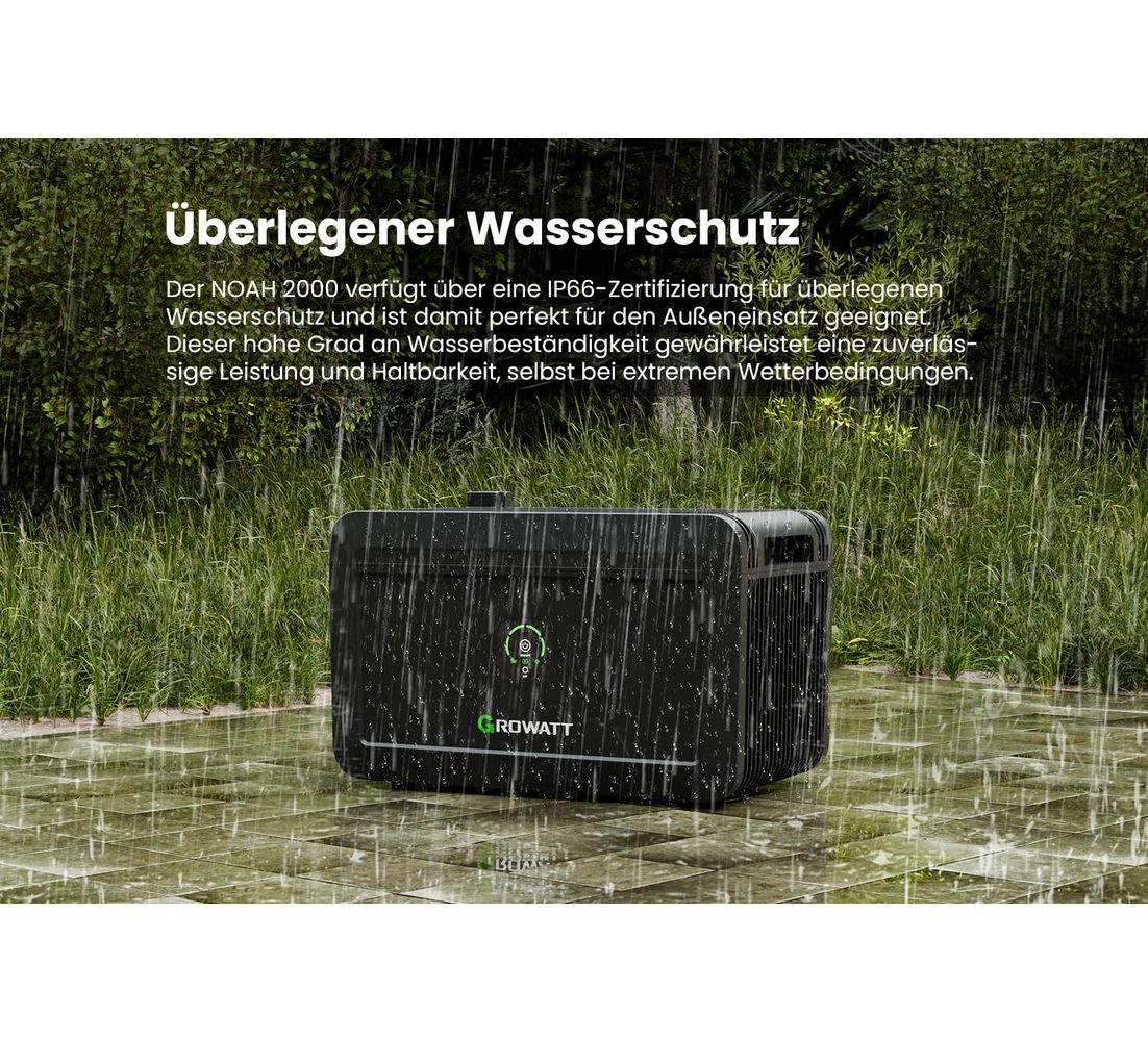 Growatt NOAH 2000 Speicher mit 800W Wechselrichter)