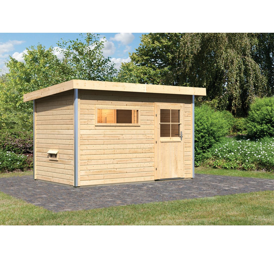 Karibu Saunahaus »Simon 1« mit klassischer Tür