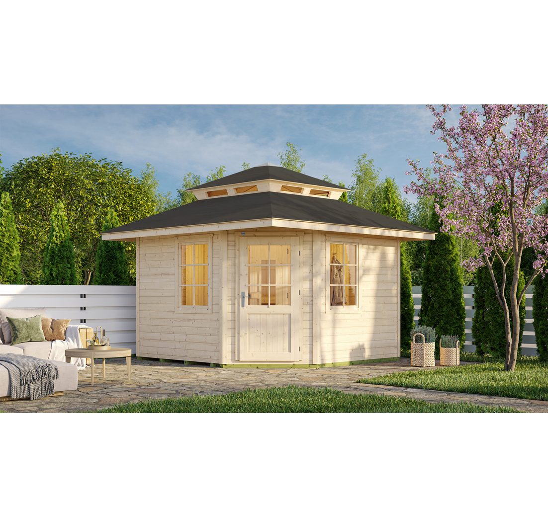 BxTxH: 380 x 380 x 315 cm