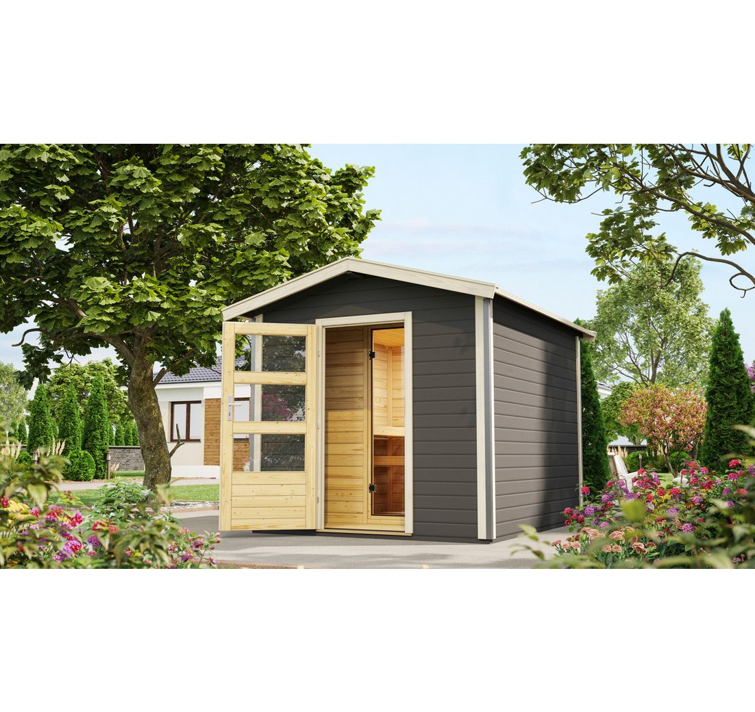 Karibu Saunahaus »Bosse 1« mit Vorraum