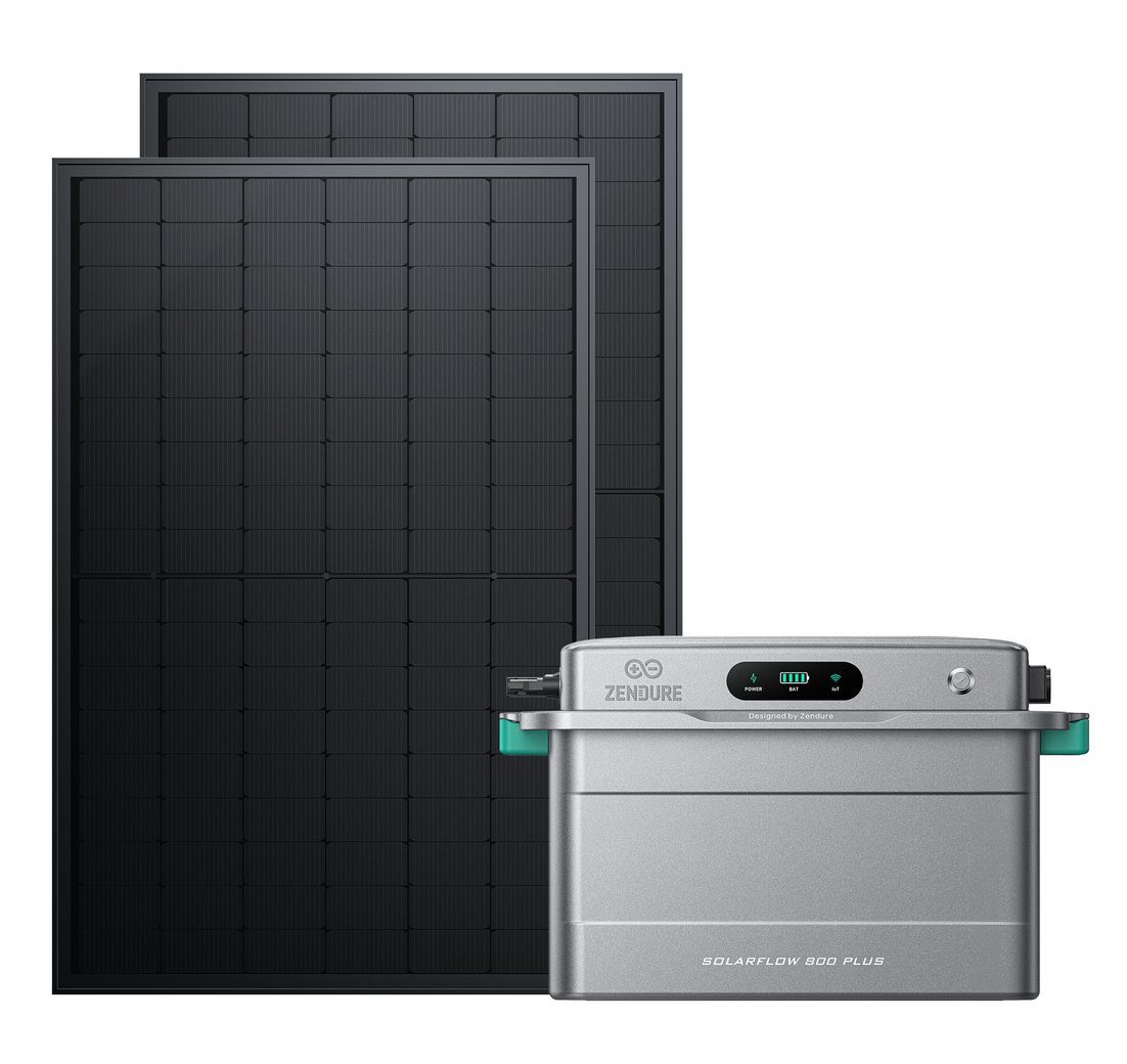 SolarMars Balkonkraftwerk mit Speicher 1000W Zendure SolarFlow 800 PLUS