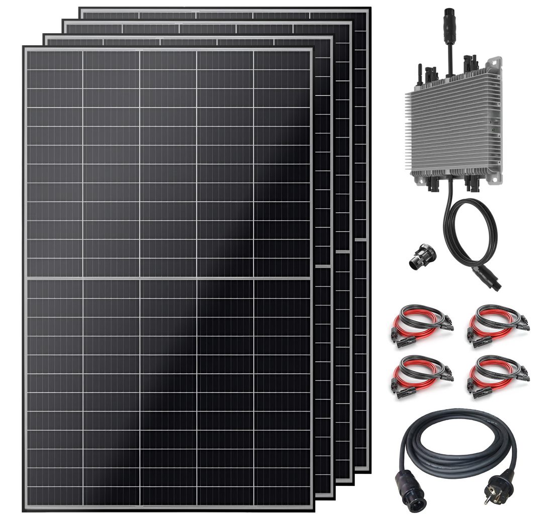 VESKA Solaranlage Balkonkraftwerk 2000 Watt Photovoltaik PV Anlage