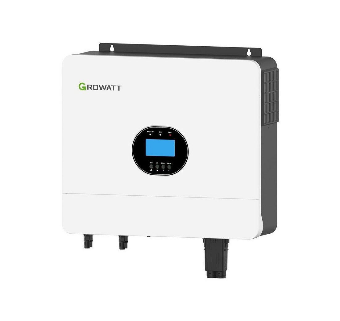 TZIpower Off-Grid Wechselrichter Growatt SPF ES 6kW mit Speicher 10kWh 15kWh PV Solarakkus