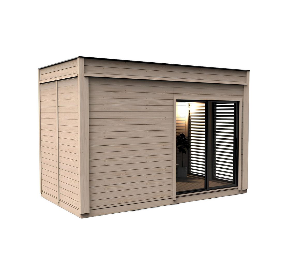Xlmoebel Saunahaus Woodpro Holz Trockensauna für entspannende Saunagänge im Garten