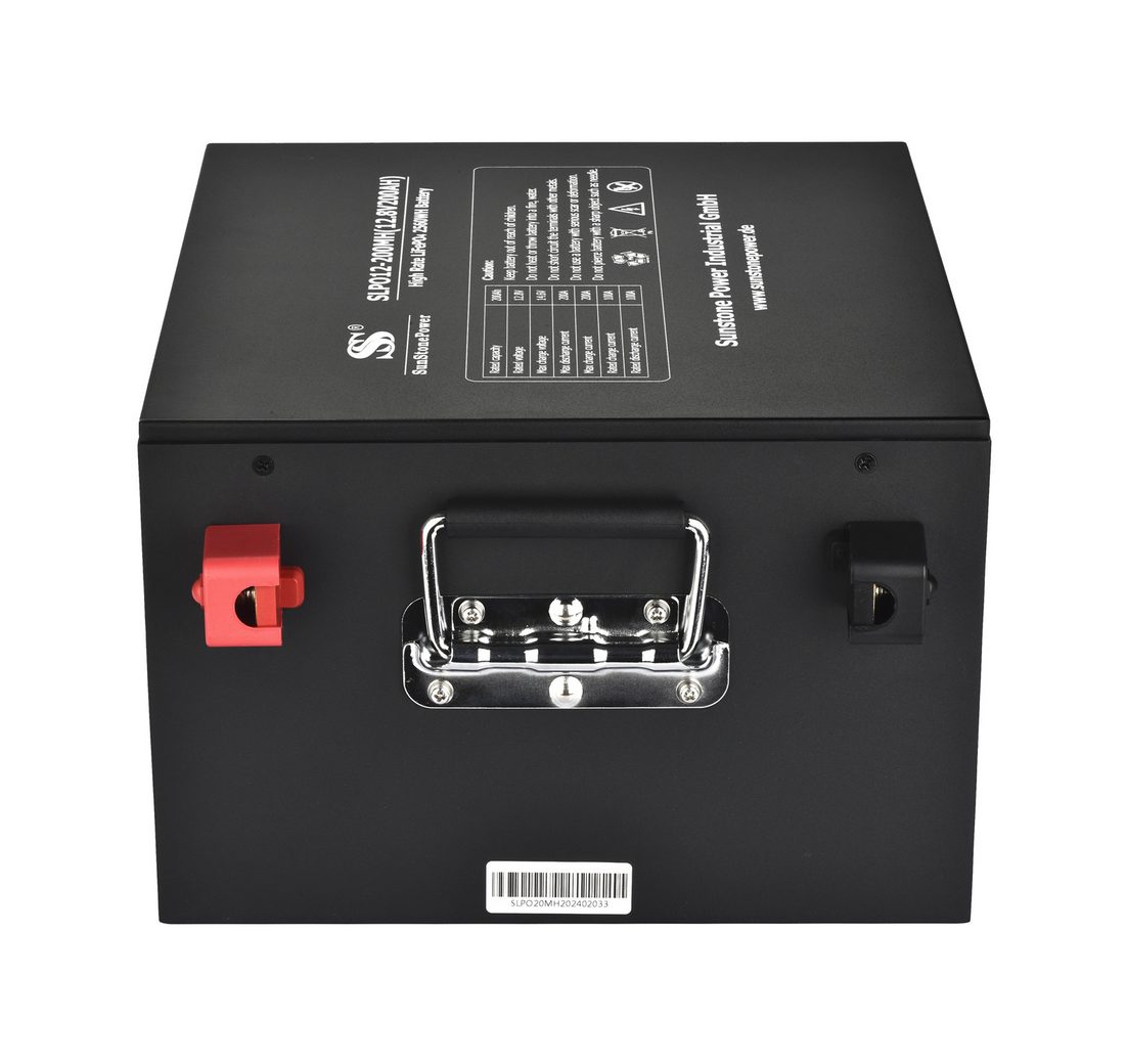 Sunstone Power 12V 200Ah Lithium-Hochstrombatterie unter Sitz 2560Wh Energiespeicher Solarakkus 200000 mAh (12 V)
