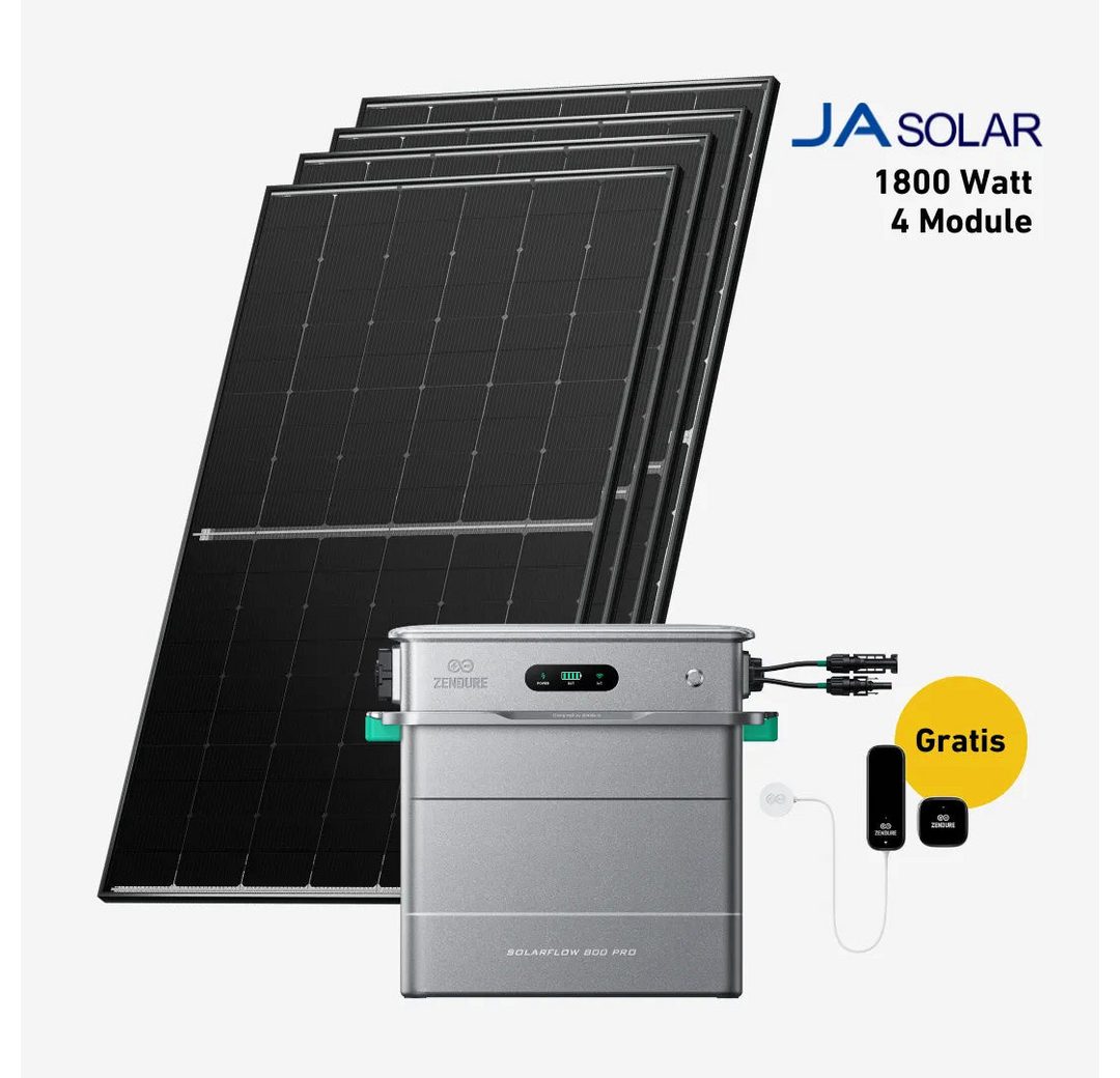 Balkonstrom Balkonkraftwerk 1800W + Speicher