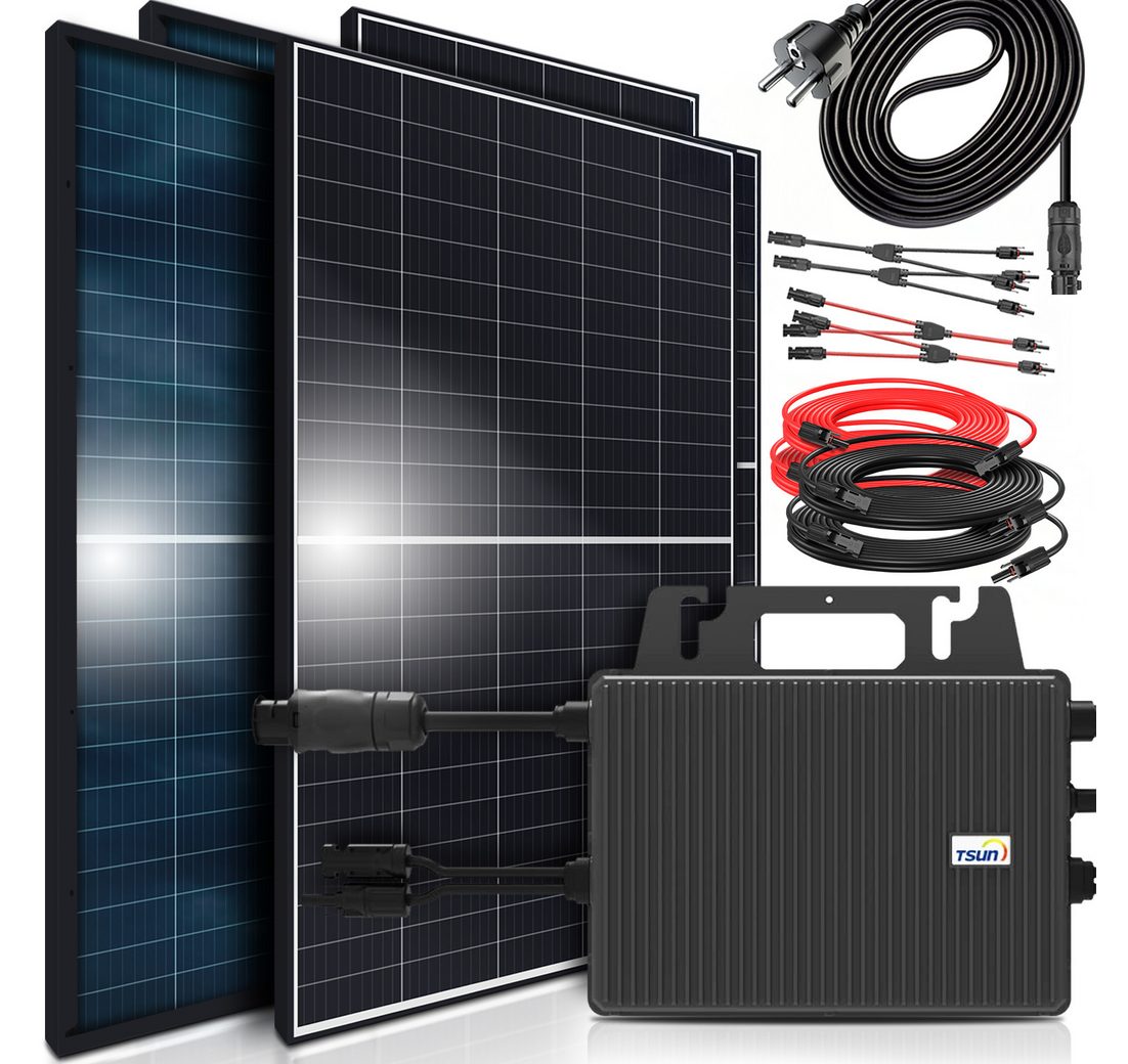 SUNNIVA Balkonkraftwerk 1760W/800W komplett Steckdose