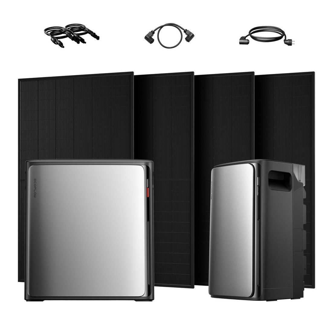 Ecoflow Balkonkraftwerk 2000W ECOFLOW STREAM Ultra X All in One Speicher mit AC Pro Speicher