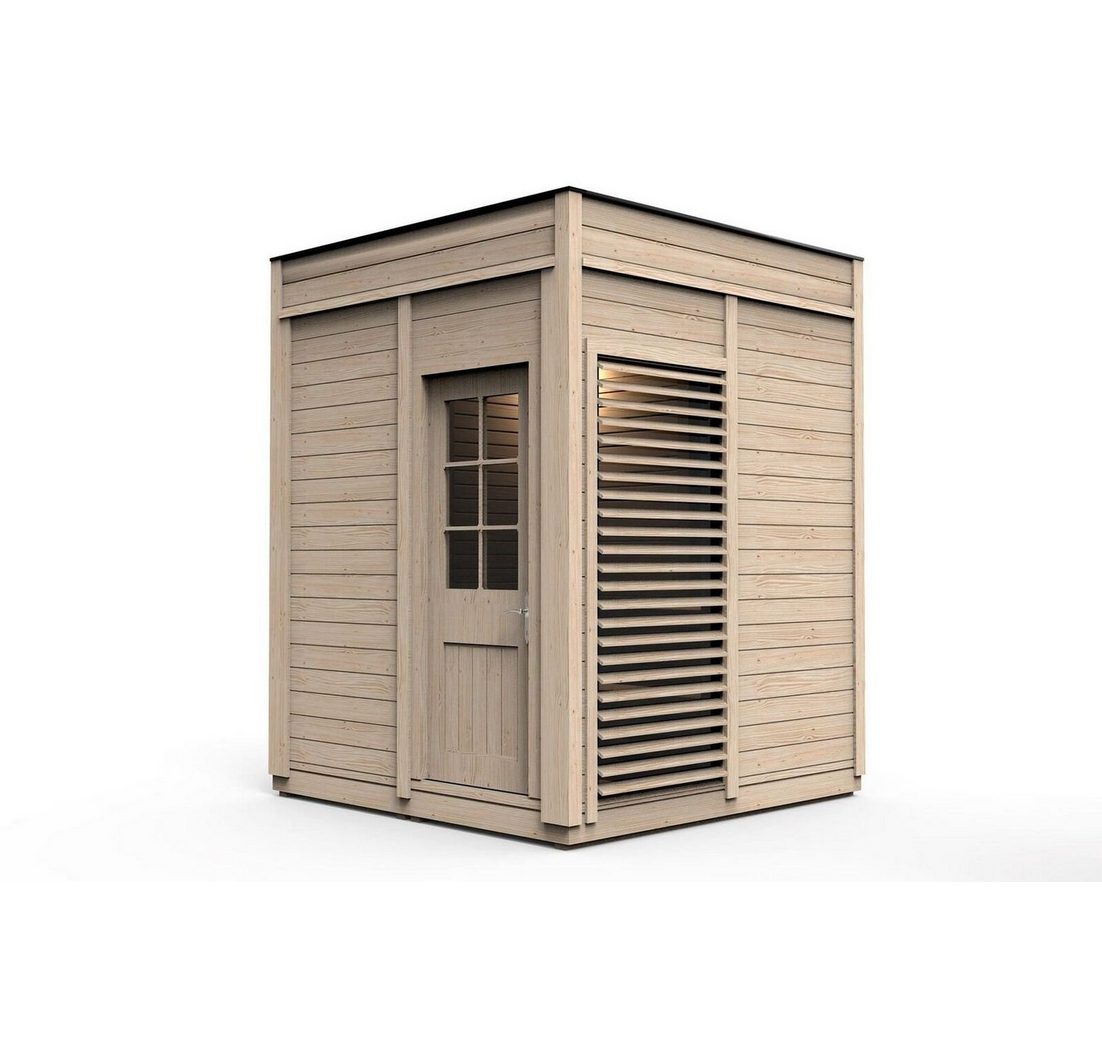 JVmoebel Saunahaus Holz Sauna für den Garten mit hochwertiger Verarbeitung