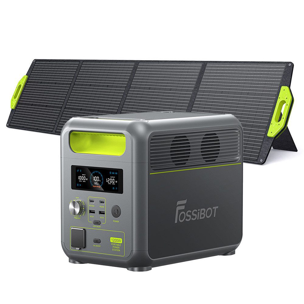 Fossibot Stromerzeuger F1200+ SP200 Solar Panel
