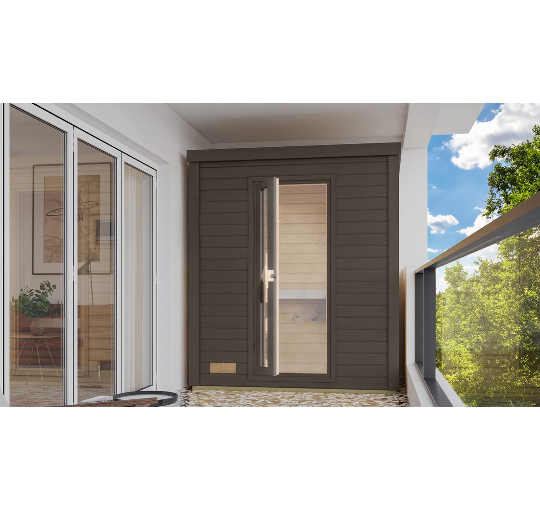 Karibu Saunahaus »Talo 0« mit Iso-Tür