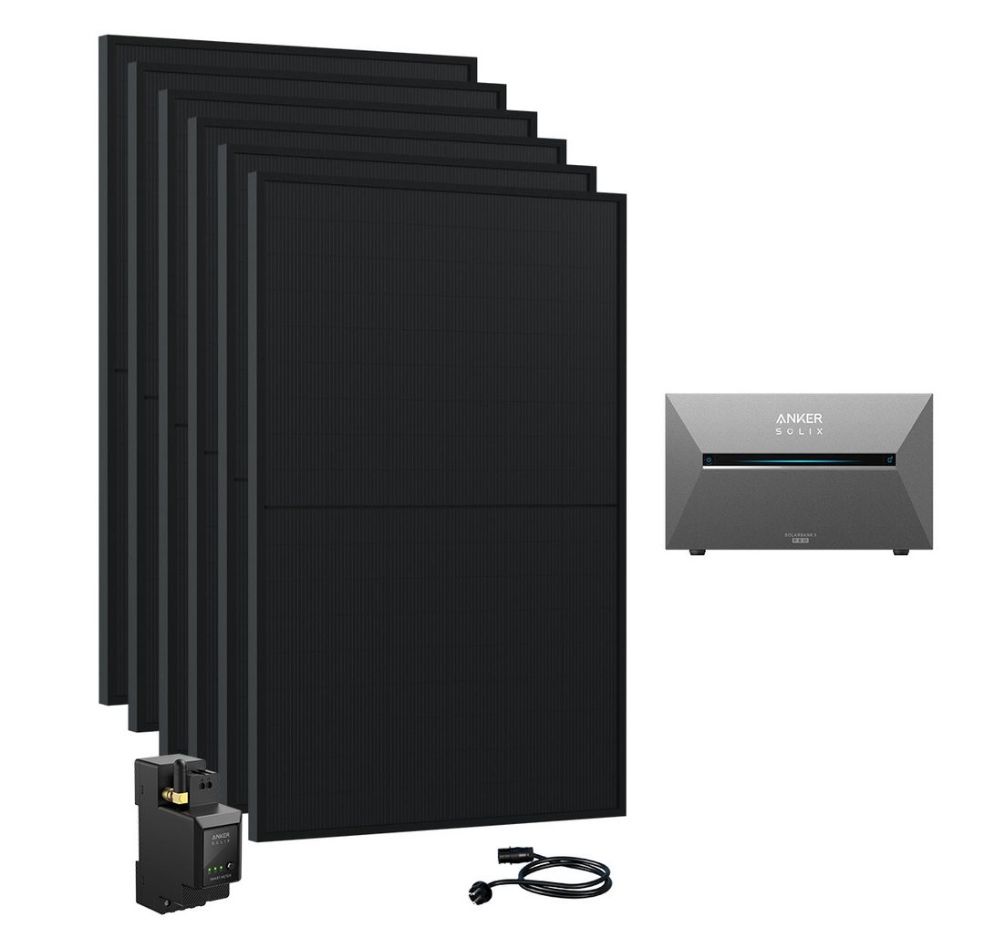 Anker Balkonkraftwerk 2700W Solaranlage Anker SOLIX Solarbank 3 E2700 Pro mit Zusatzakkus