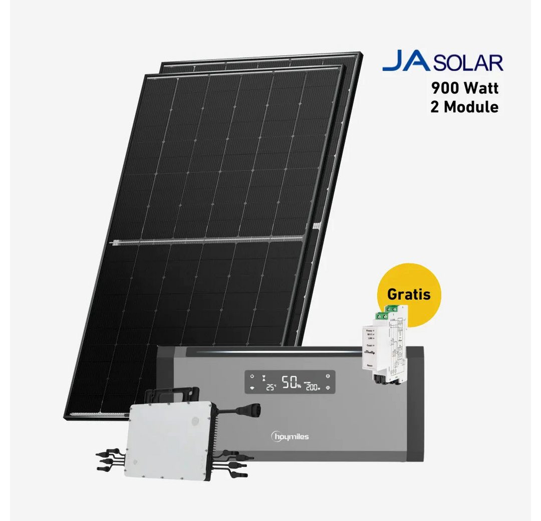 Balkonstrom Balkonkraftwerk 900W + Speicher