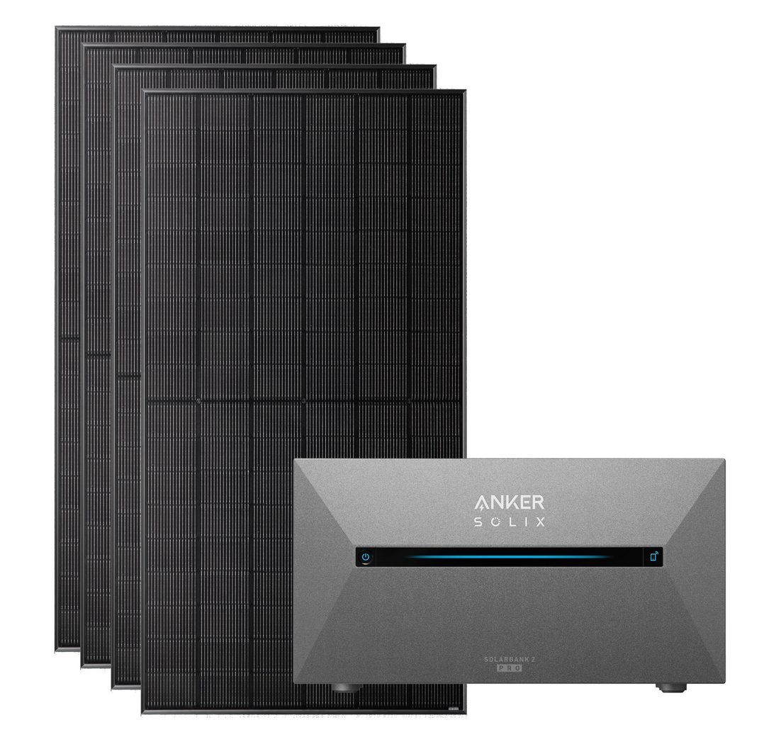 Anker Balkonkraftwerk Solix 2000W Photovoltaikanlage Komplettset mit Solarbank E1600 2 Pro