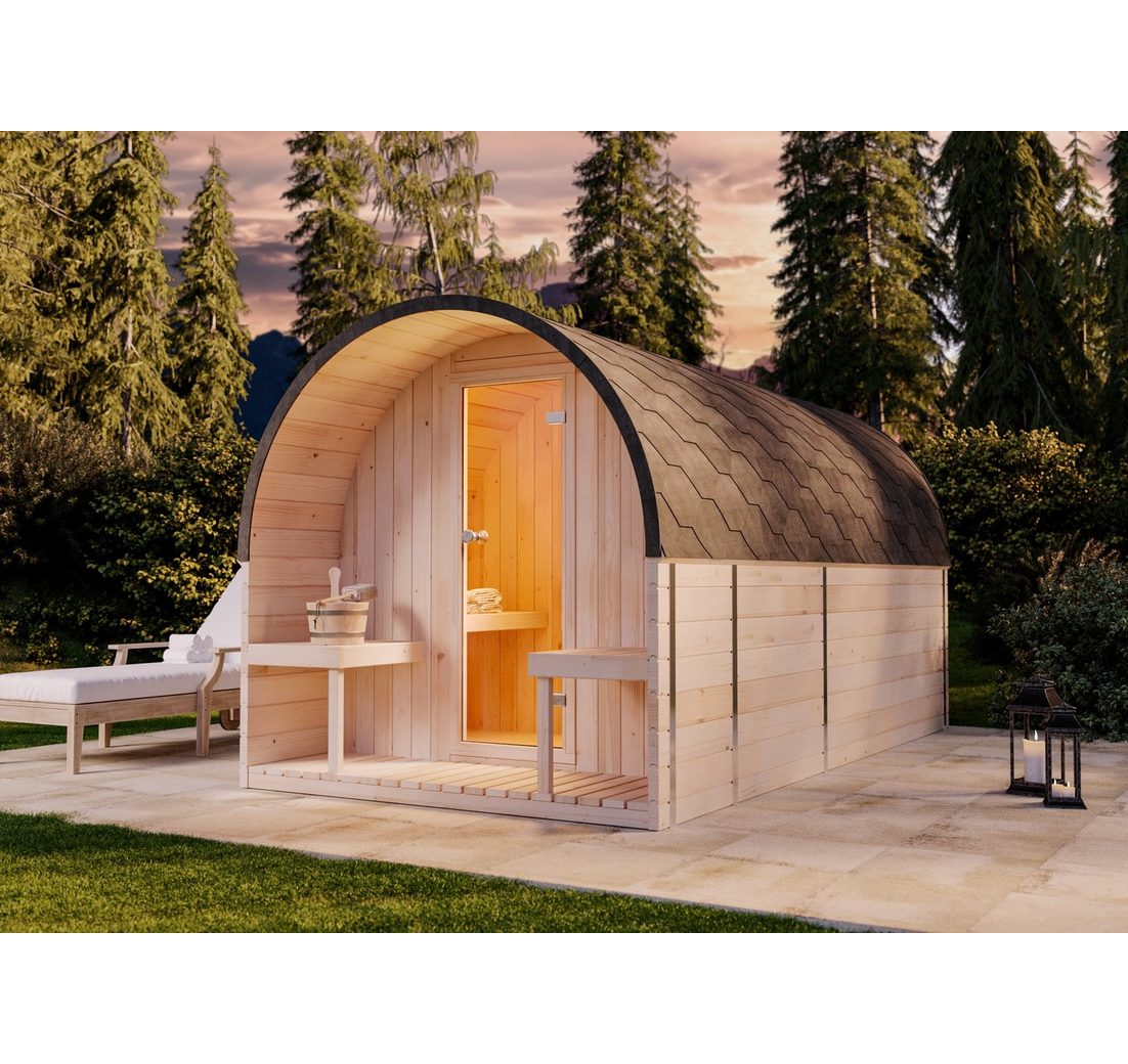 FinnTherm Fasssauna ScandiPod Deluxe