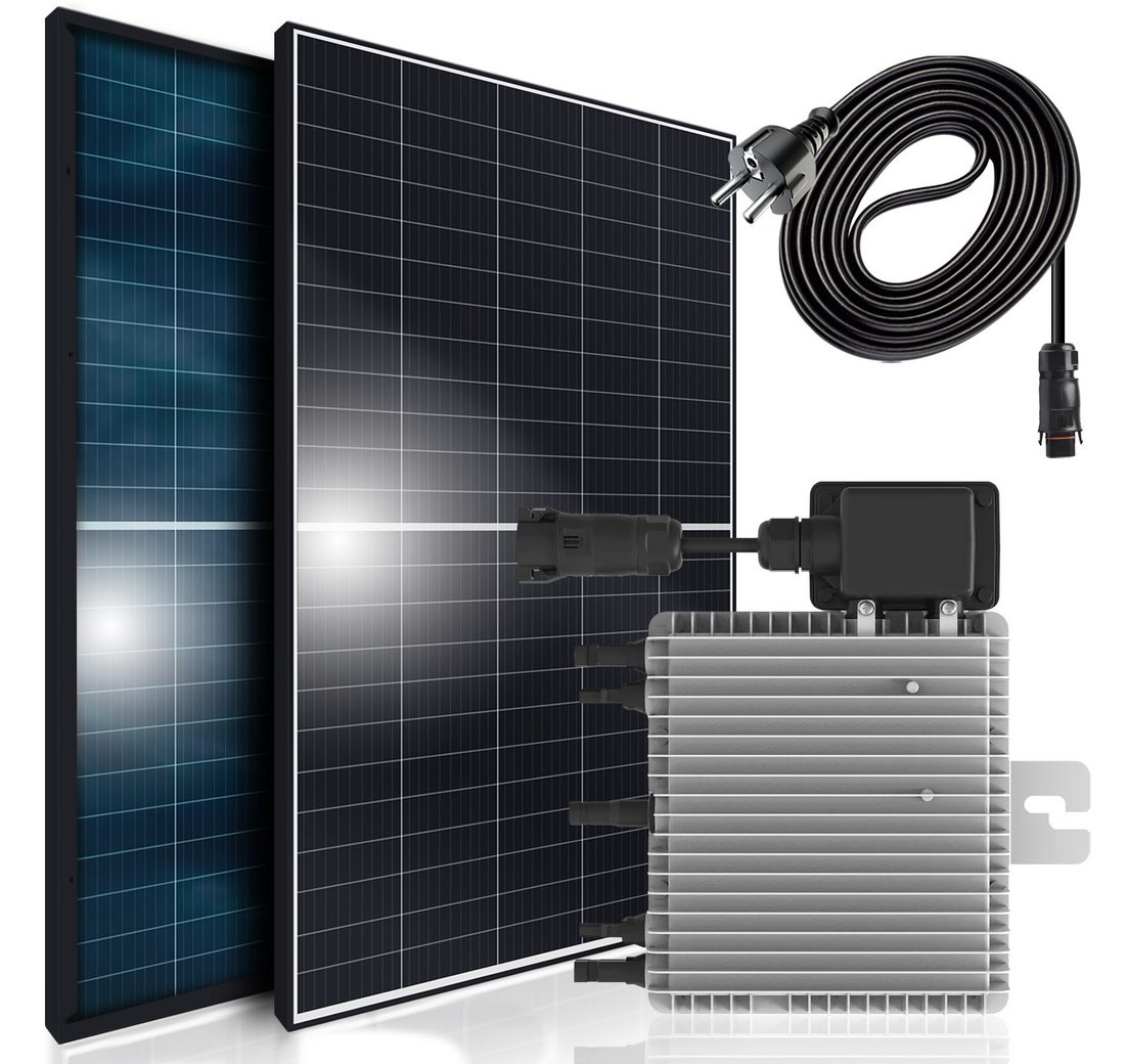 SUNNIVA Balkonkraftwerk Black Frame BIFACIAL 880/800W Solaranlage