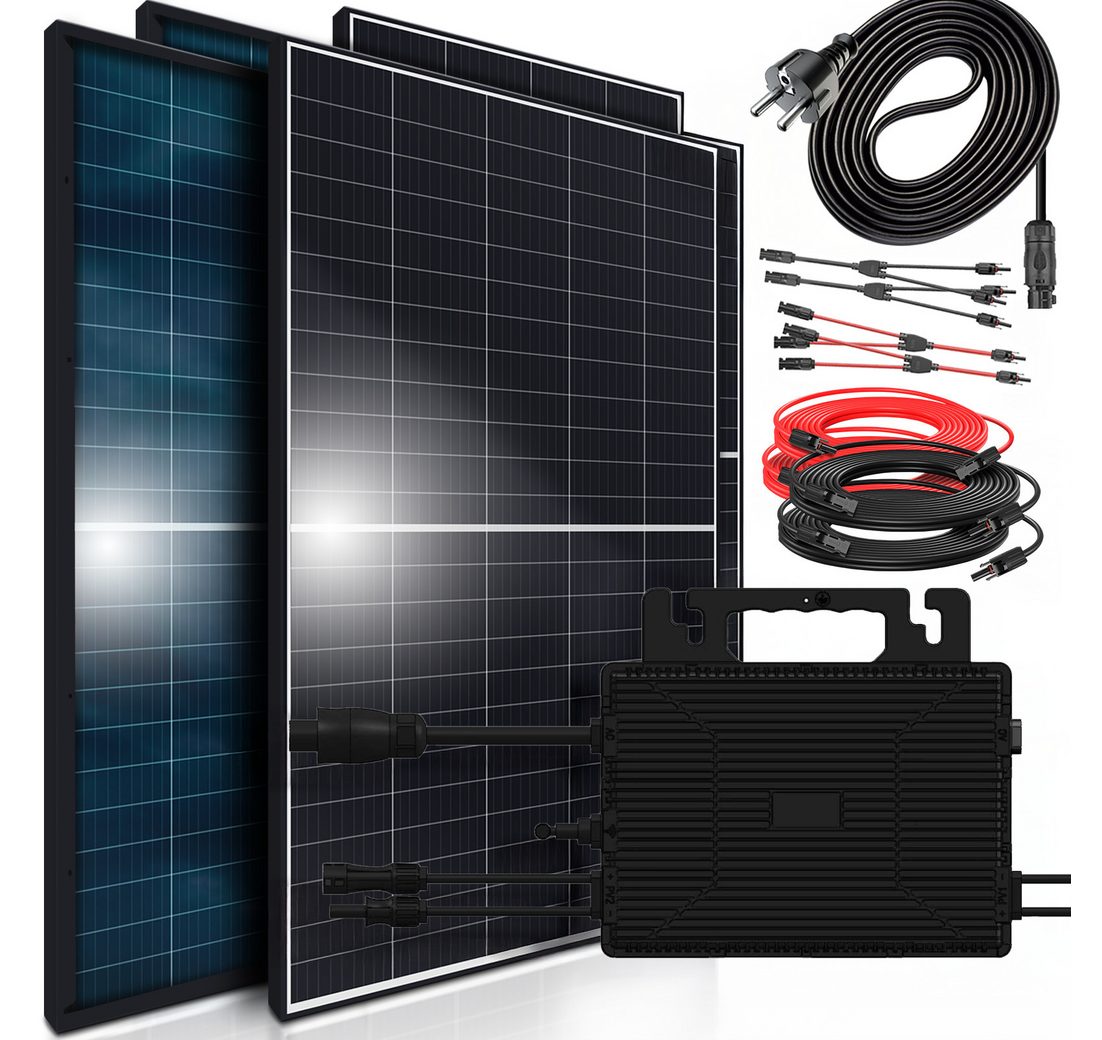 SUNNIVA Balkonkraftwerk 1760W/800W komplett Steckdose