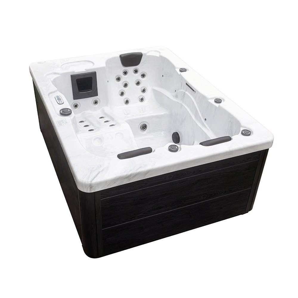 HOME DELUXE Whirlpool Outdoor Whirlpool WHITE MARBLE