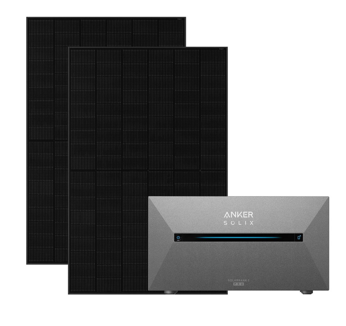Anker Balkonkraftwerk Solix 910W Photovoltaikanlage Komplettset mit Solarbank E1600 2 Pro