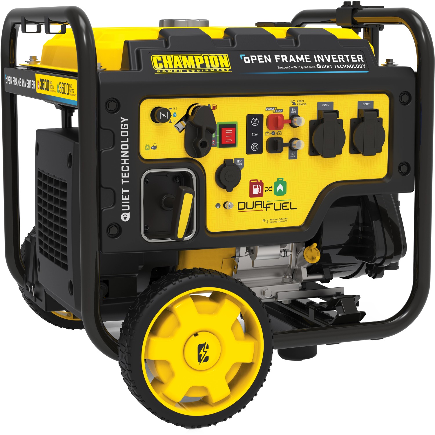 Champion Stromerzeuger Inverter CPG4000DHY-DF-EU Digital Hybrid DualFuel 3500 W