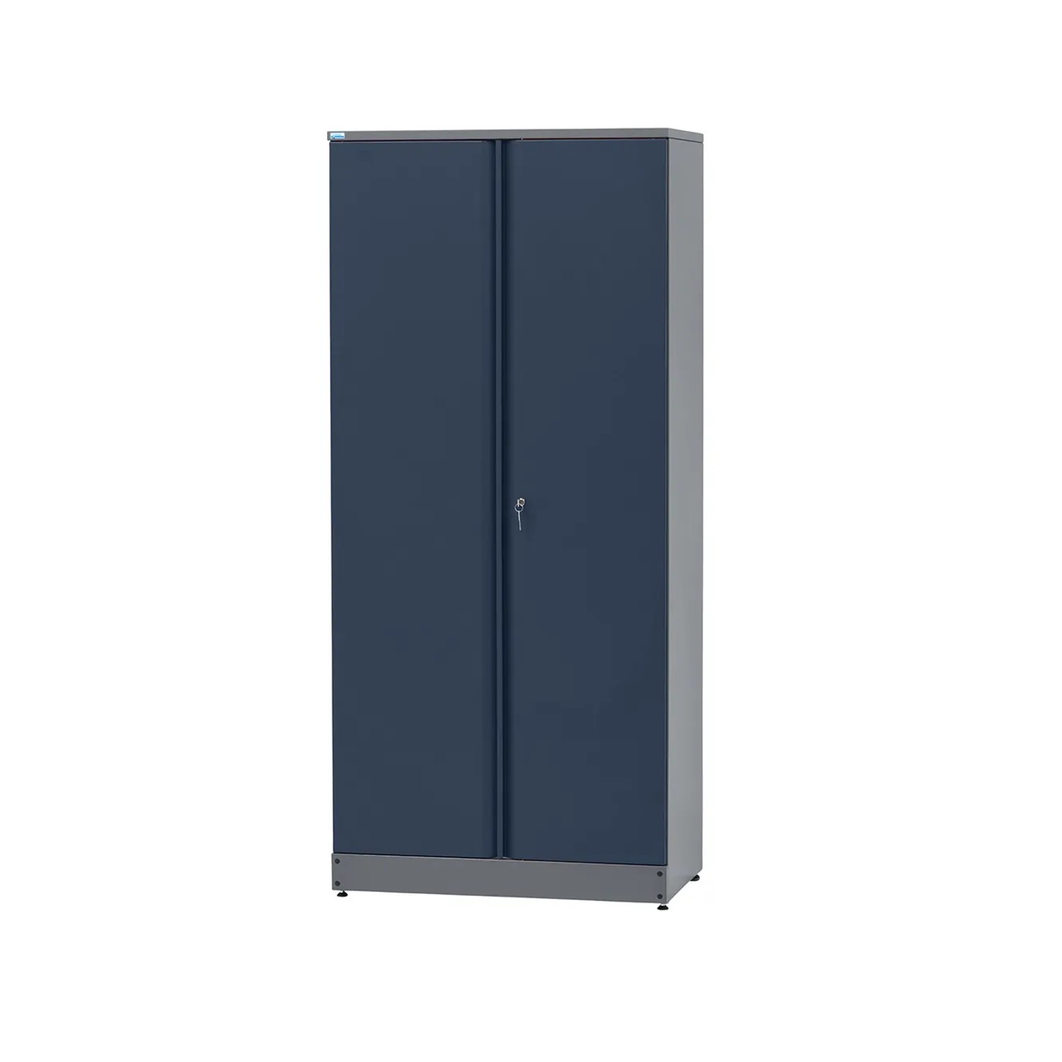 Küpper Materialschrank 2-Türig mit 10 Schubladen 204 x 91 x 45 cm Dunkelblau